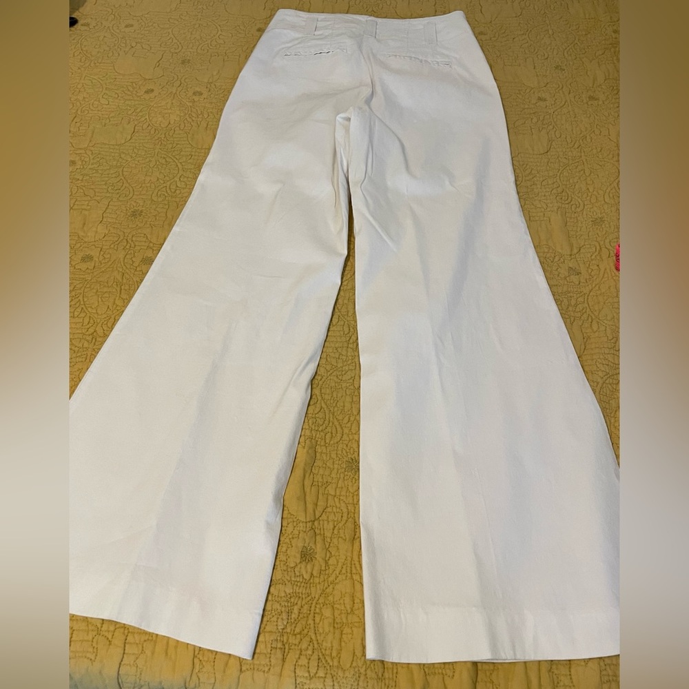 Anthropologie Maeve The Naomi pant in size 12 - white wide leg NWOT